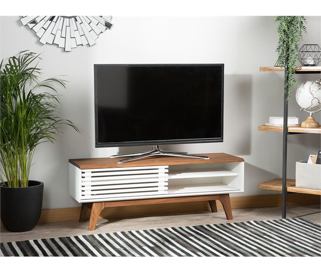 Beliani Mesa de TV TOLEDO 117 Branco