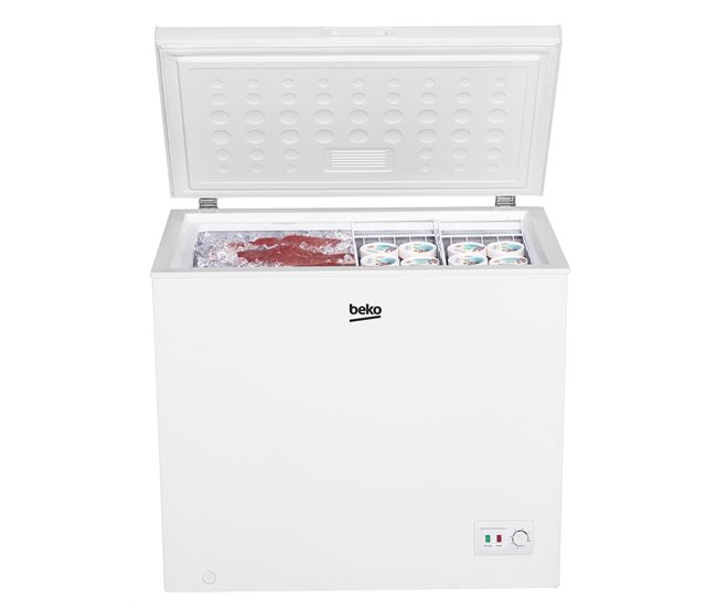Arca congeladora horizontal BEKO CF200EWN 198 litros classe E Branco