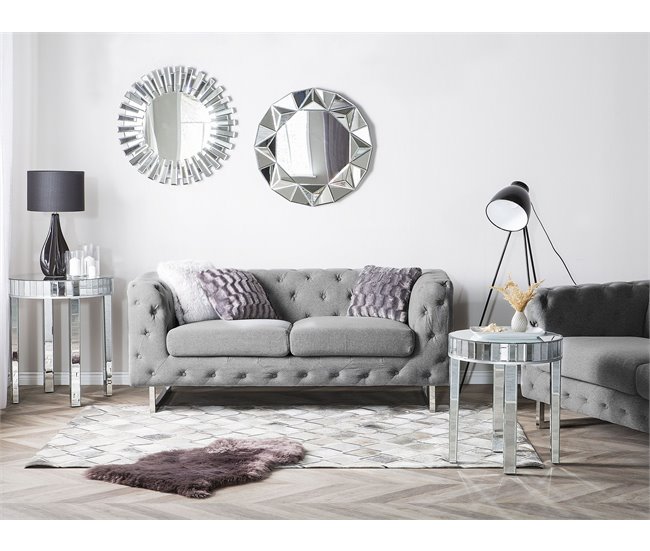 Beliani Pelos curtos AGACLI 160x230 Cinza Claro