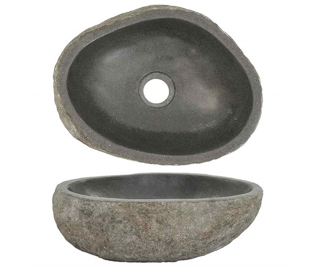Lavatório - Lavabo - Pia de banheiro oval Antracite