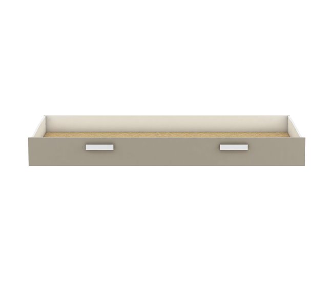 Gaveta de cama arrumada Branco/ Bege