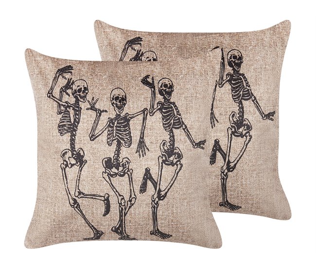 Beliani Almofada decorativa MORTESTI Bege