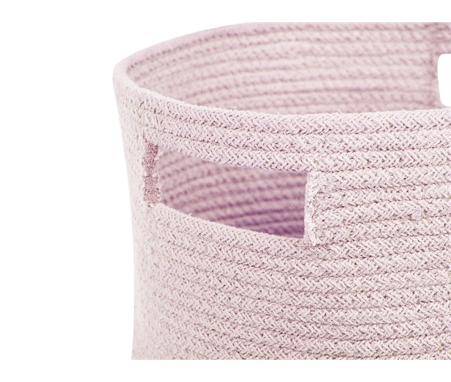 Beliani Cesta CHINIOT Rosa Talco