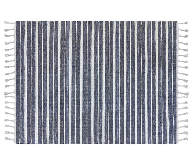 Beliani Entrelaçado BADEMLII 140x200 Azul