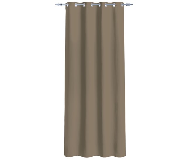 Cortina de poliéster BLACKOUT NIGHT 135x260cm Topo