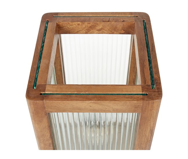 Beliani Candeeiro de mesa KOLIDAM Castanho