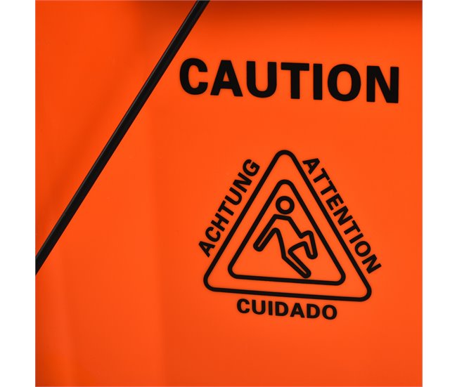 Balde de Esfregona Plástico PP, Metal HOMCOM Laranja