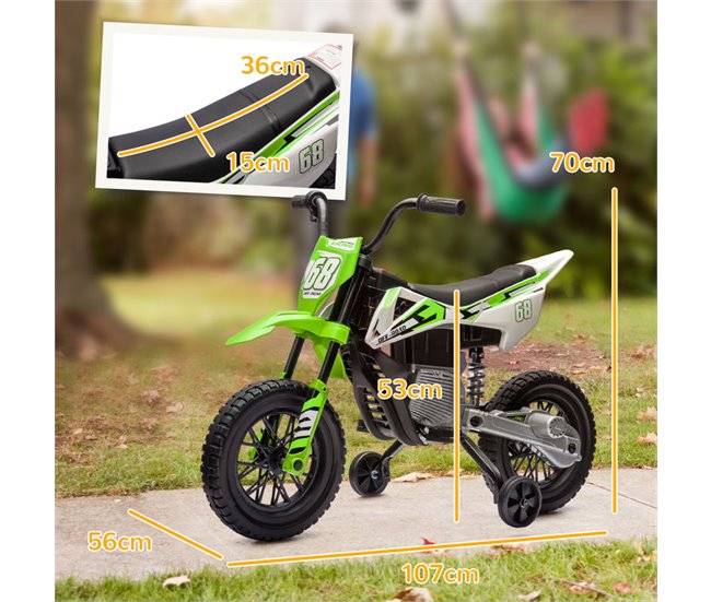 Mota Elétrica para Crianças PP e Metal AIYAPLAY Verde