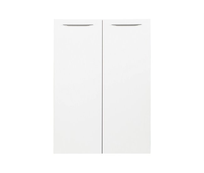 Conjunto de 2 portas para estante baixa STAMPA  Branco Brillo