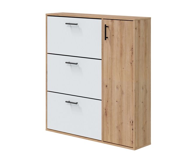 Sapateira corredor 4 portas estilo nórdico