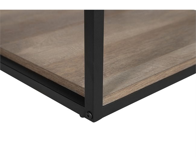 Beliani Mesa de apoio FORRES 56x56 Castanho