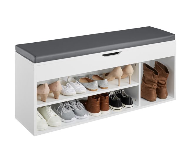 Banco de sapatos 104 Branco