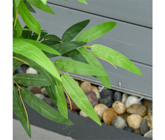 Bambú Artificial PE HOMCOM, casa - decoração Verde