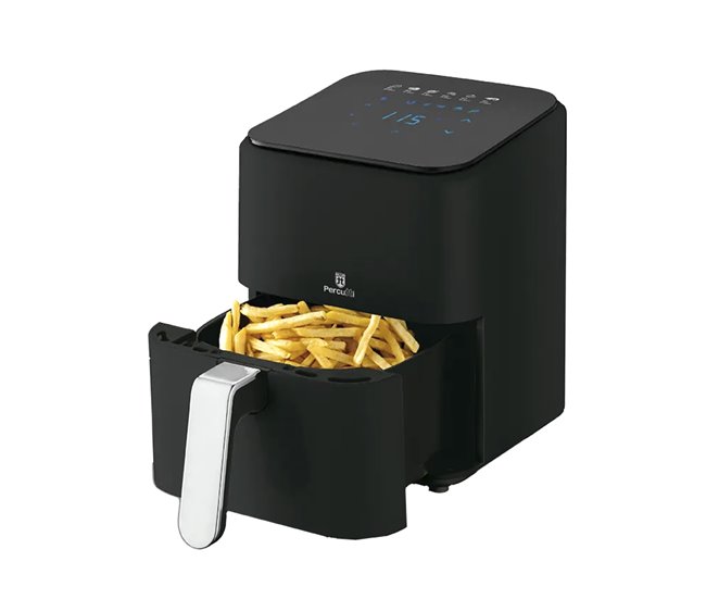 Fritadeira sem óleo percutti 4l 1200w | display digital