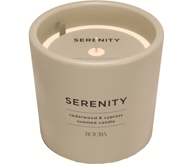 Vela perfumada WELLNESS 8,5x9,5cm  Cinza