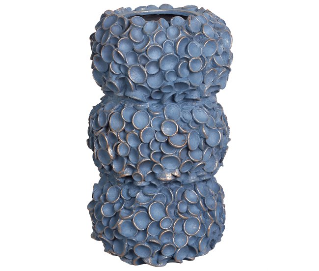 Beliani Jarro de flores MUZAKI Azul