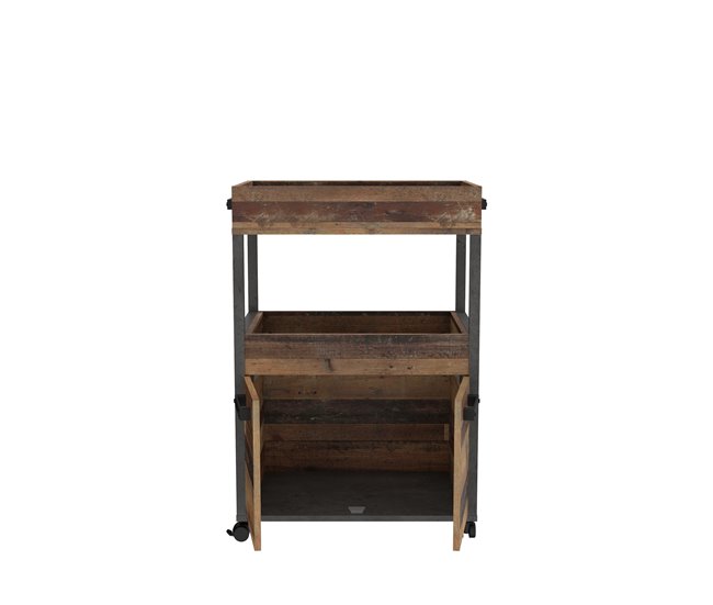 Camareira NELLEKE cor vintage e cimento Castanho