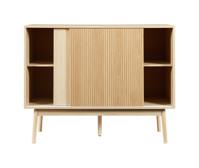 Aparador Landskrona com 2 portas [en.casa] Carvalho