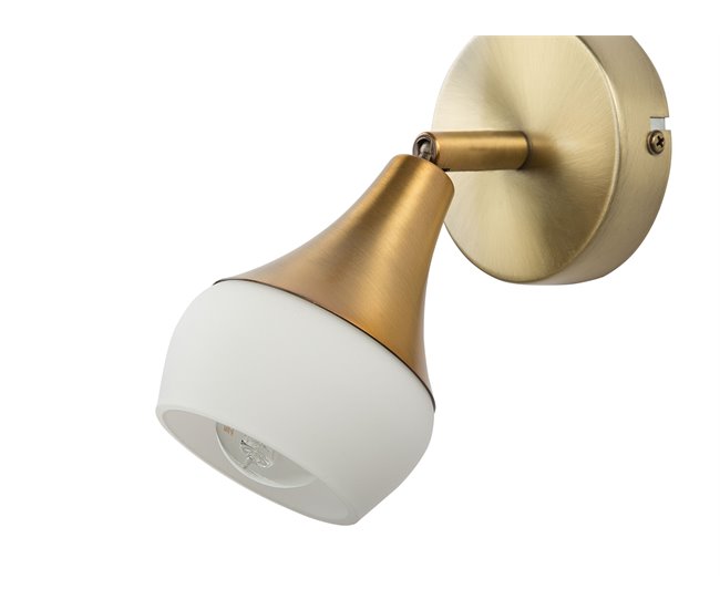 Beliani Candeeiro de parede ANTLER Dourado