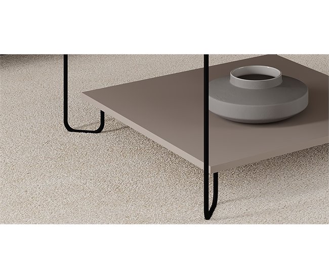 Mesa de centro TONKA quadrada Bege
