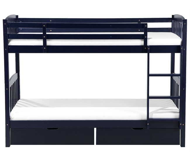 Beliani Beliche Pinho REVIN 87x208 Azul Marino