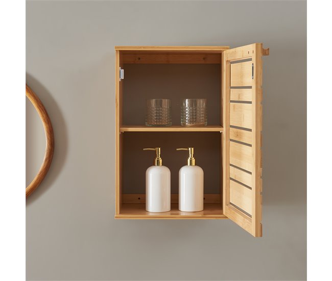 Armário de parede Epind bambu [en.casa] Natural