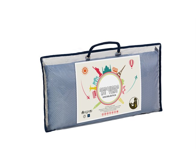 Almofada Mini Viscoelástica - Moonia Azul