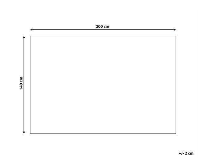 Beliani Vintage AVANOS 140x200 Mostarda