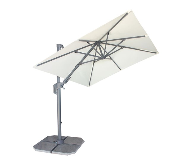 Guarda-sol GALIA 250x210x210cm cor branca Branco