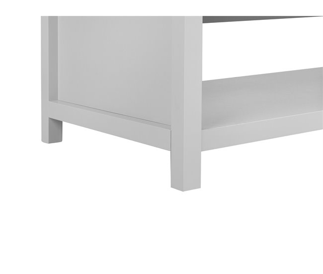 Beliani Mesa de centro CONCAN 55x99 Cinza Claro