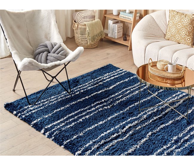 Beliani Shaggy (pelos longos) TASHIR 200x300 Azul