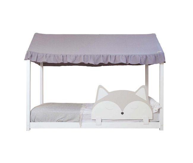 Teto para cama Montessori Cinza