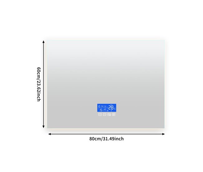 Espelho LED para banheiro 80x4 Transparente