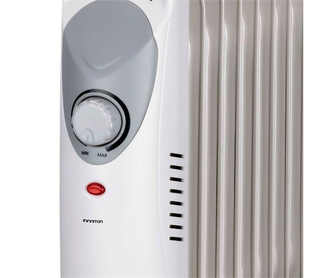 Mini radiador de óleo Infiniton HORM-1000 1000W Branco/cinza