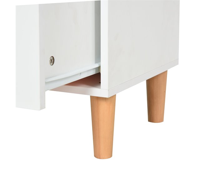 Prateleira de livro infantil P2 class MDF, pine wood HOMCOM Branco