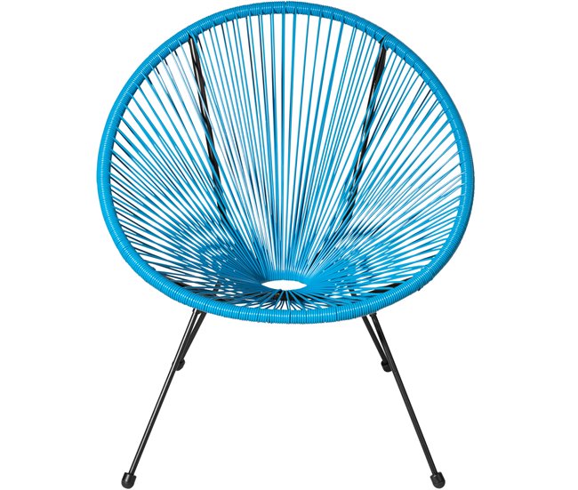 2 cadeiras de jardim Santana com mesa Azul