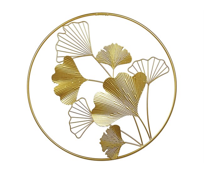 Beliani Decoração de parede BISMUTH Dourado