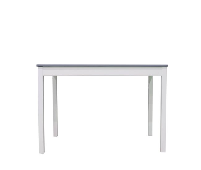 Conjunto de mesa com 4 cadeiras VERSALLES Branco/cinza