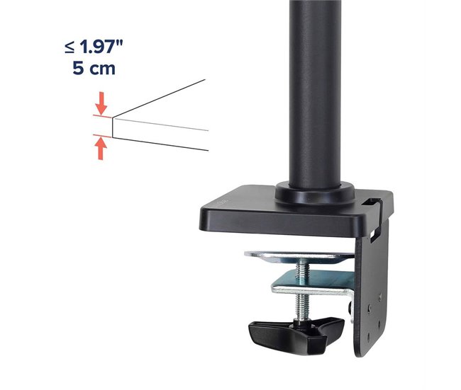 Suporte de Mesa para Ecrã 45-669-224 Preto