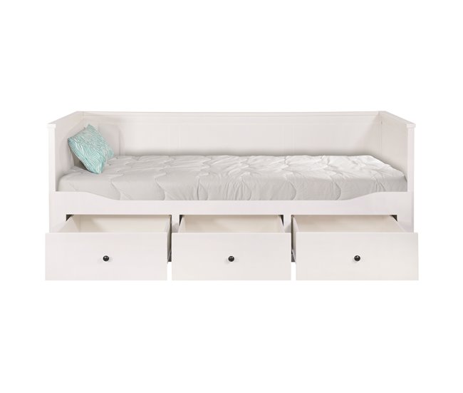 Cama nido UPPSALA 80/160x200cm branca Branco