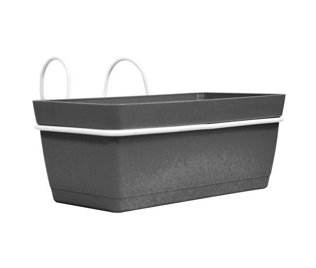 3 jardineiros l 22 cm com ganchos Cinza
