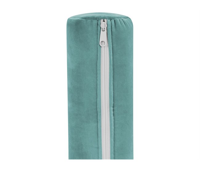 Beliani Chaise longue à direita Veludo PESSAC Azul/ Verde