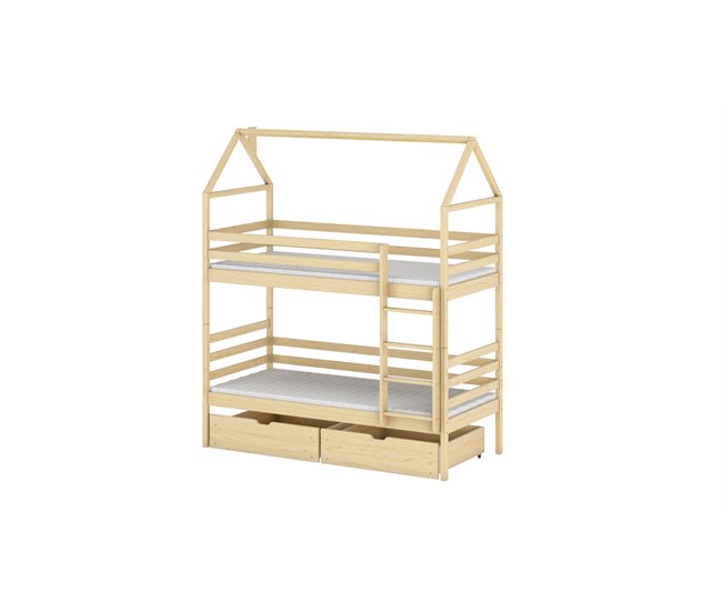 ESTRUTURA CAMA INFANTIL ALEX 88x208 Bege