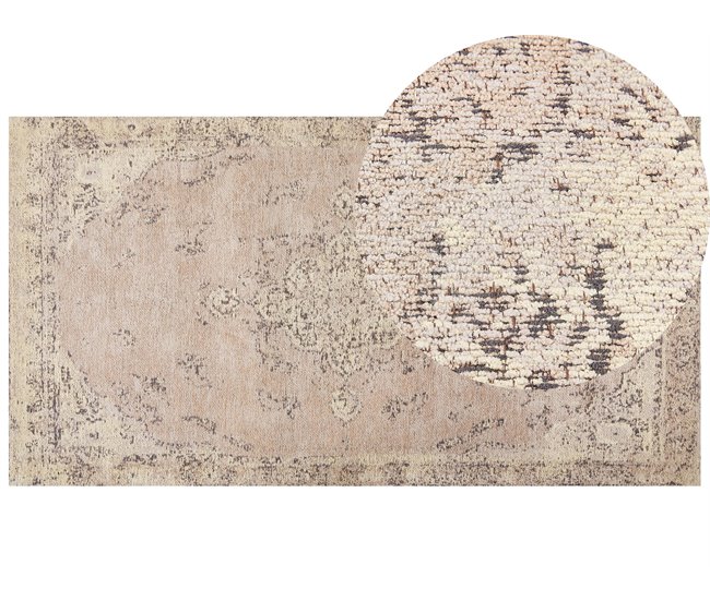 Beliani Pelos curtos MATARIM 80x150 Rosa Talco