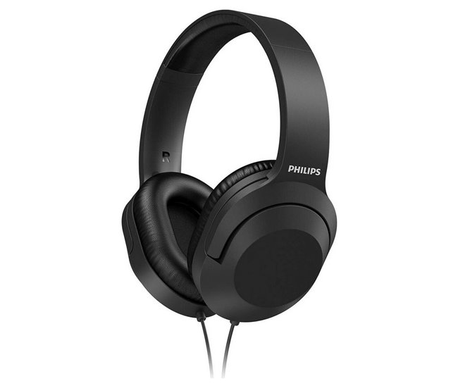 Auriculares de Diadema Preto