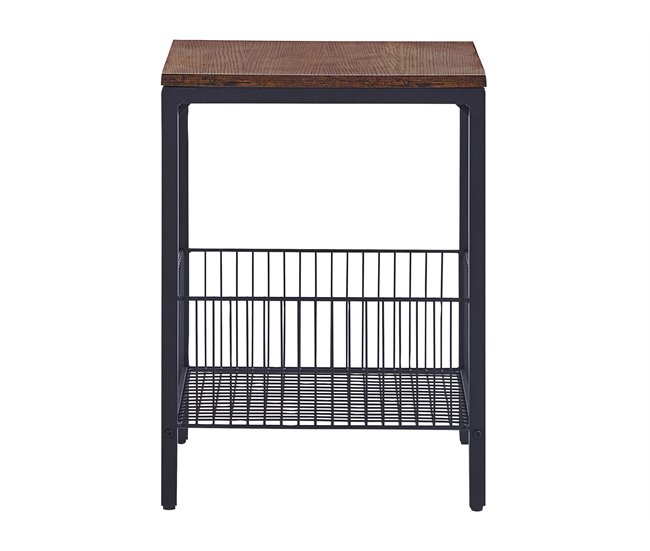 Beliani Mesa de apoio KENNER 40x40 Castanho