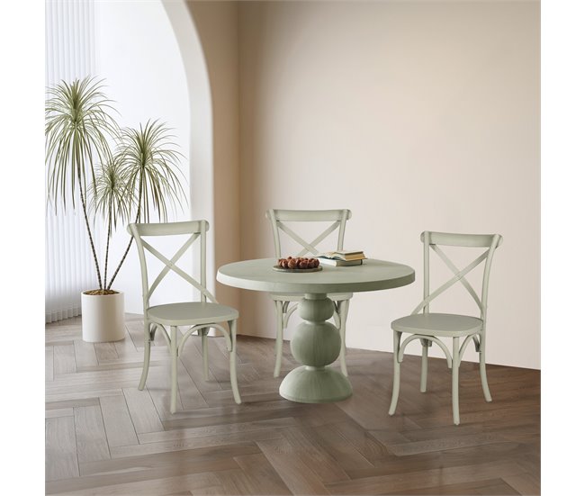 Conjunto de 2 cadeiras de cozinha BISTROT II  Verde