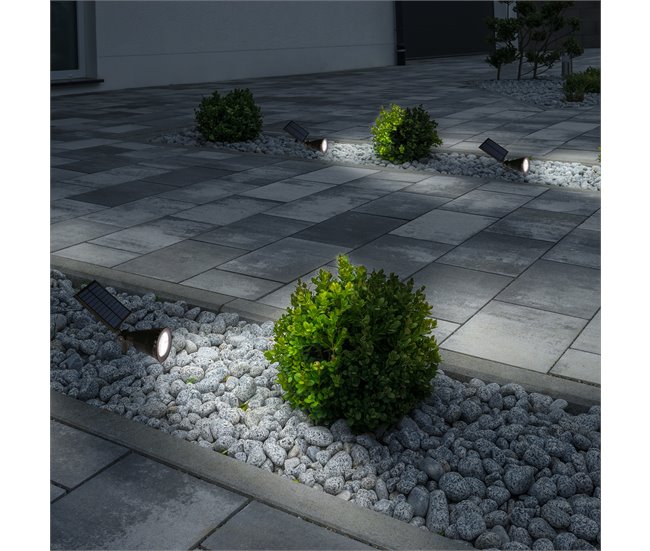 Foco solar CORVUS marca ARTECONFORT Preto