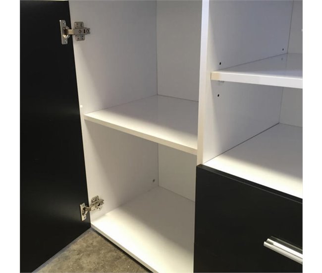 Aparador Sala de estar e jantar 2 portas 2 gavetas Roque 140 Branco