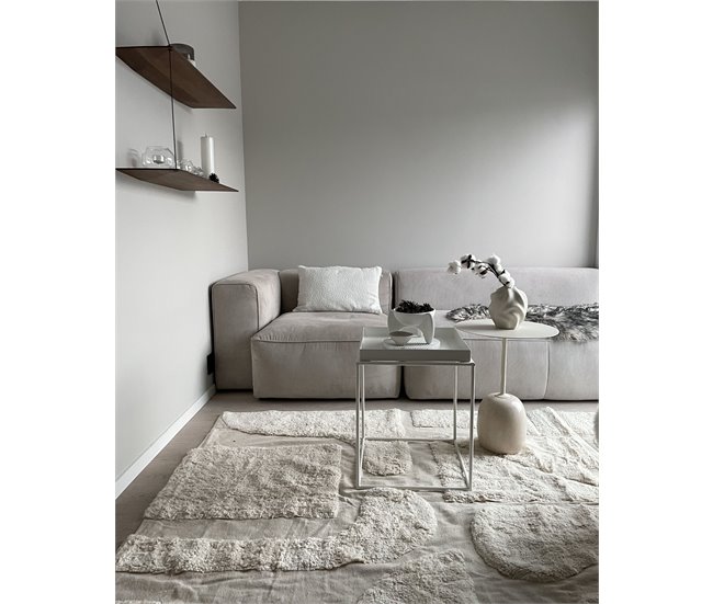 Beliani Mesa de apoio SAXON 40x40 Branco